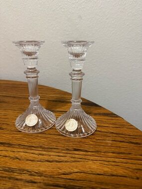 Vintage Lenox crystal candlesticks set of two